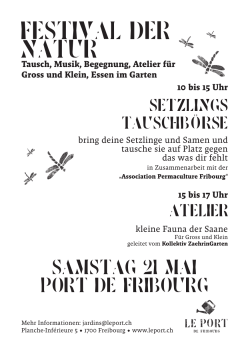 Festival der Natur - Le port de fribourg