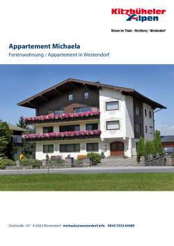 Appartement Michaela in Westendorf