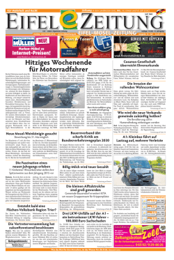 Hitziges Wochenende f&uuml;r Motorradfahrer - Eifel