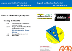 Fest- und Unterhaltungsprogramm