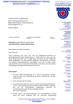 einem Brief weiterhin unersch&uuml;tterlich an der Energiewende