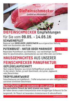 HAUSGEMACHTES AUS UNSERER FEINSCHMECKER