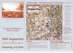 XXIV. Sommerfest - Chemnitzer Geschichtsverein eV