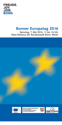 Bonner Europatag 2016 - Europäische Kommission