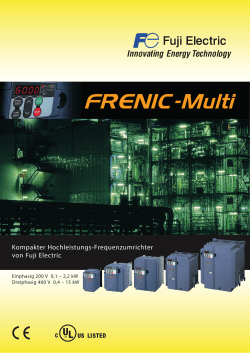 Kompakter Hochleistungs-Frequenzumrichter von Fuji Electric