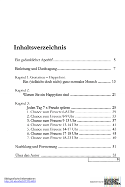Inhaltsverzeichnis