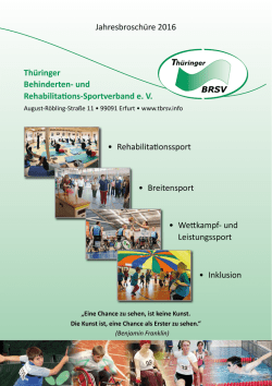 Jahresbrosch&uuml;re 2016