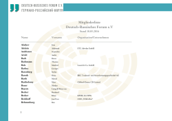 Mitgliederliste Deutsch