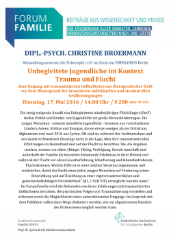 DIPL.-PSYCH. CHRISTINE BROERMANN Unbegleitete