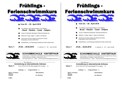 Fruehlings-Ferienschwimmkurs 2016