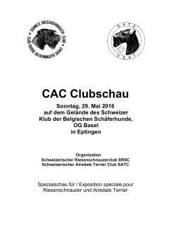 CAC Clubschau - Airedale Terrier Club Schweiz