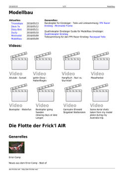 Modellbau - der
