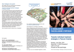 D&uuml;sseldorf - Deutsche Fanconi-An&auml;mie