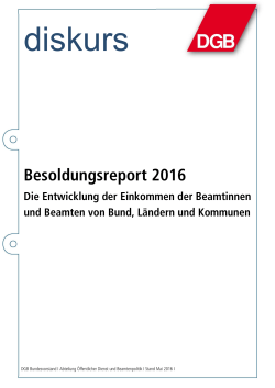 DGB Besoldungsreport 2016