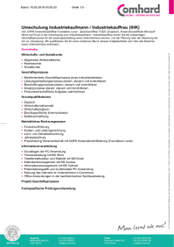 Kursinformationen als PDF-Version