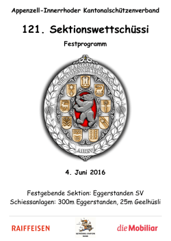 Festprogramm - Schützenverein Eggerstanden