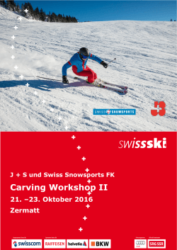Carving Workshop II - Swiss-Ski