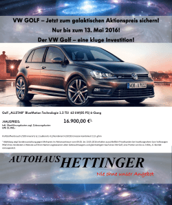 Golf - Autohaus Hettinger GmbH