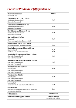 PreislisteProdukte Pfiffigkeiten.de