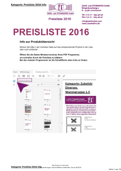 preisliste 2016 - Zaun- Und Steinhafen GmbH