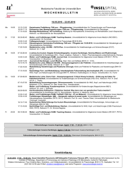 Page 1 Medizinische Fakultät der Universität Bern