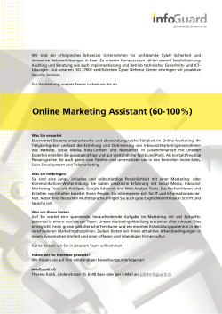 Online Marketing Assistant (60-100%)
