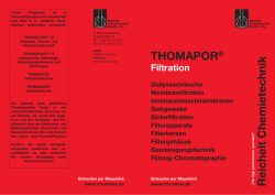 THOMAPOR® Reichelt Chemietechnik