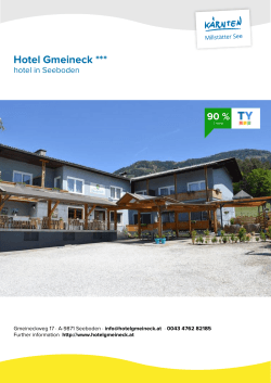Hotel Gmeineck in Seeboden
