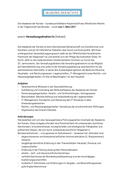 Verwaltungsdirektor/in