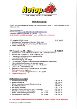 Innenreinigung