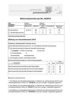 Drucksache 34/2016