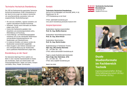Duale Studienformate im Fachbereich Technik