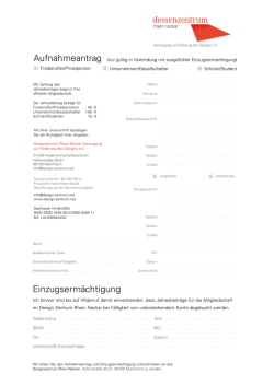 Einfach hier den Aufnahmeantrag herunter laden