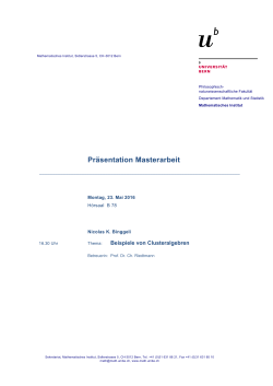 Agenda der Universität Bern im neuen Erscheinungsbild