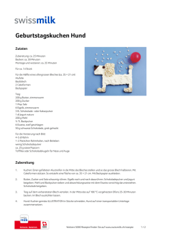 Geburtstagskuchen Hund