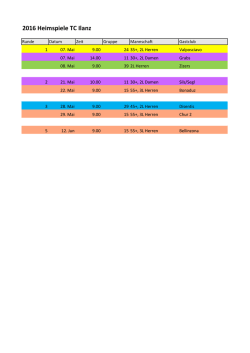 IC 2016 Heimspiele