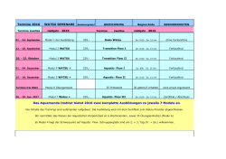 Termine - Aquamunda Institut