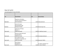 Veranstaltungsliste Bürger-Info-Tag 2016