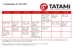 Tatami Trainingsplan – Ansehen – – Hier klicken