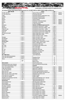 HAVEN PREISLISTE 2016