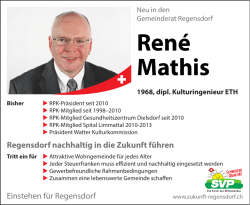 René Mathis - SVP Regensdorf