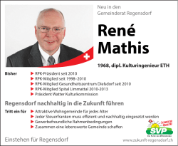 Ren&eacute; Mathis - SVP Regensdorf