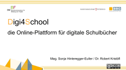 Die Online-Plattform Digi4School