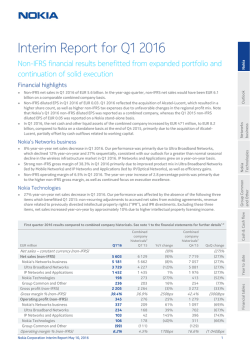 In its financial reports