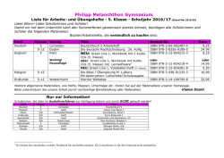 e) PMG Liste Arbeits - Philipp Melanchthon Gymnasium Meine