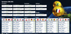 Finale Spielplan EM 2016