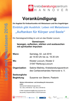 Infos - Krebsberatungszentrum Hannover