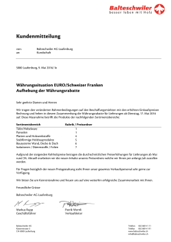 PDF online. - Balteschwiler AG