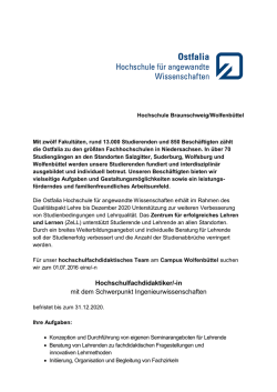 in mit dem Schwerpunkt Ingenieurwissenschaften