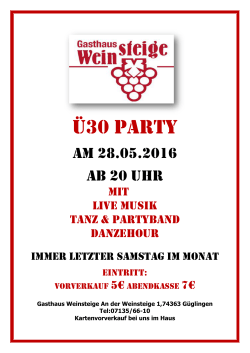 ü30 party - TSV Güglingen